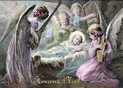 Anges chantant la naissance divine